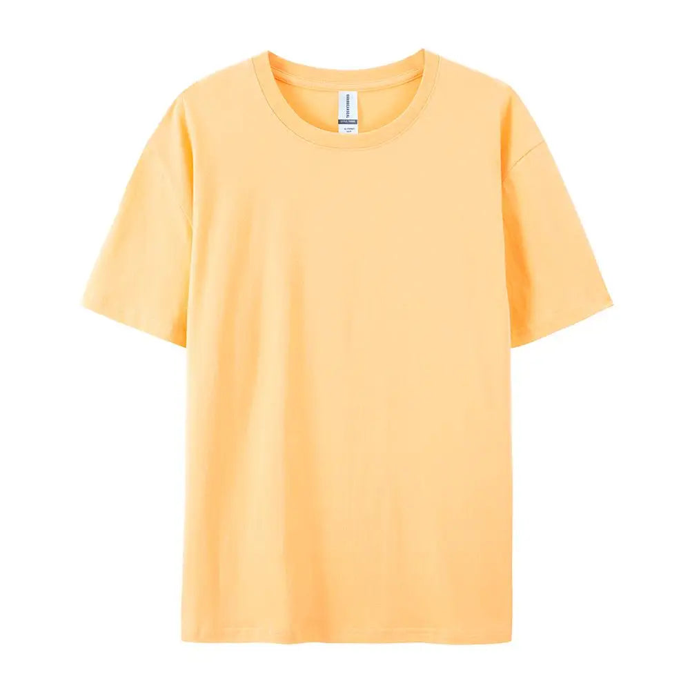 T-Shirt Unisexe Coton Col Rond Manches Courtes Coupe Loose 20 Coloris Candy Été – CLEVI Paris
