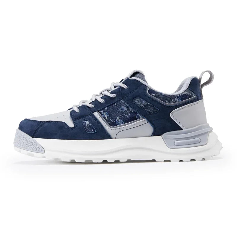 Sneakers Homme Plateforme Cuir Véritable Lacets Respirant Casual EU 39-44 – CLEVI Paris