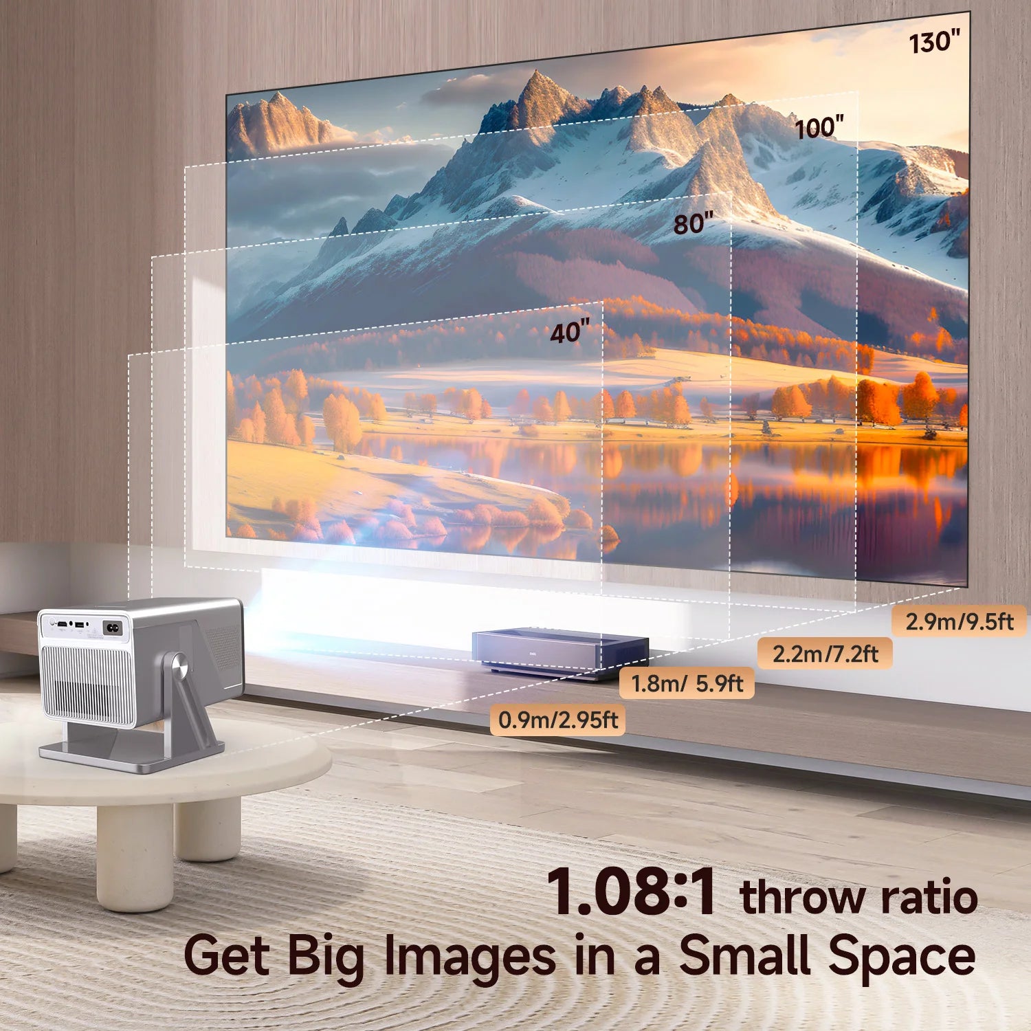 Magcubic X7 Projecteur Android 14 1080P 8K 1000 ANSI Autofocus WiFi 6 BT 5.4 Son 5W Ratio 1,08:1 – CLEVI Paris