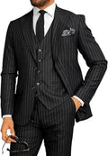 Costume Élégant 3 Pièces Homme Rayures – CLEVI Paris