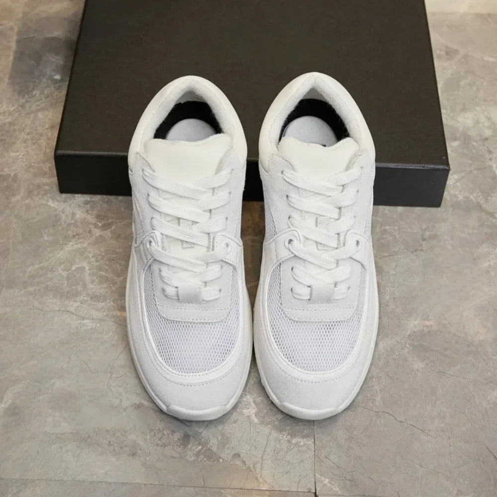 Sneakers Unisexe Mesh Semelle Cuir Véritable Respirant 8 Coloris EU 35-46 – CLEVI Paris