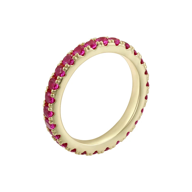 Bague Couple ZHUKOU Style Coréen Pierre CZ Plaqué Or 18K Unisexe Tailles 6-7-8 – CLEVI Paris