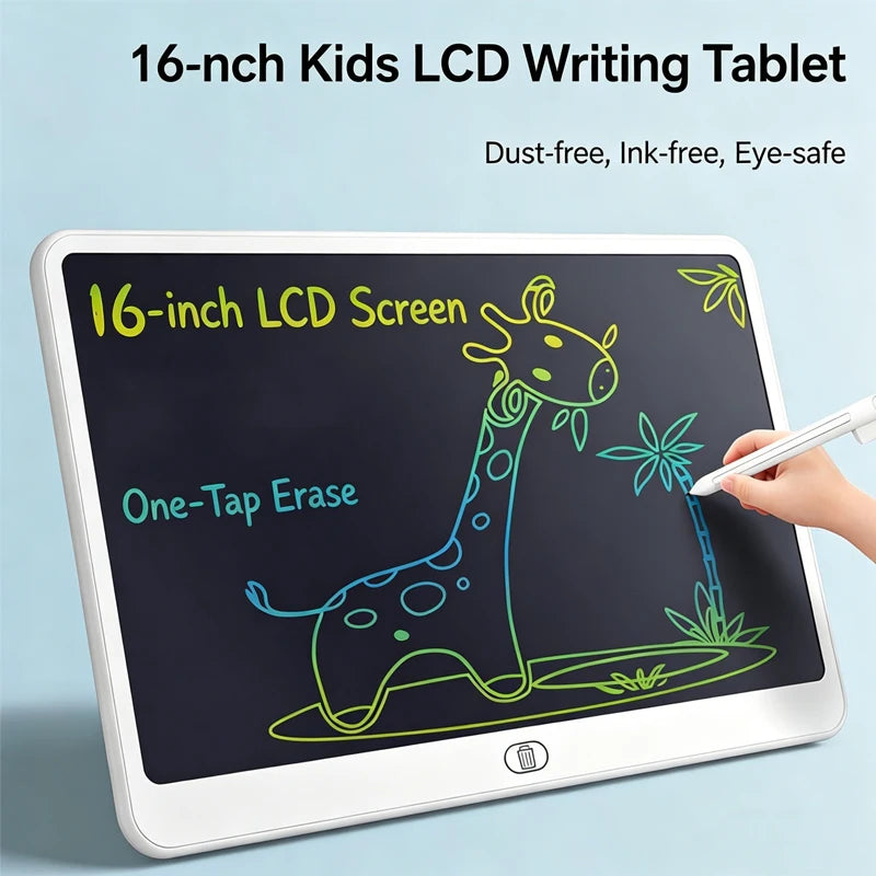 Tablette LCD Dessin Enfant – Ardoise Numérique Portable 8"/11"/13"/16" – Jouet Éducatif