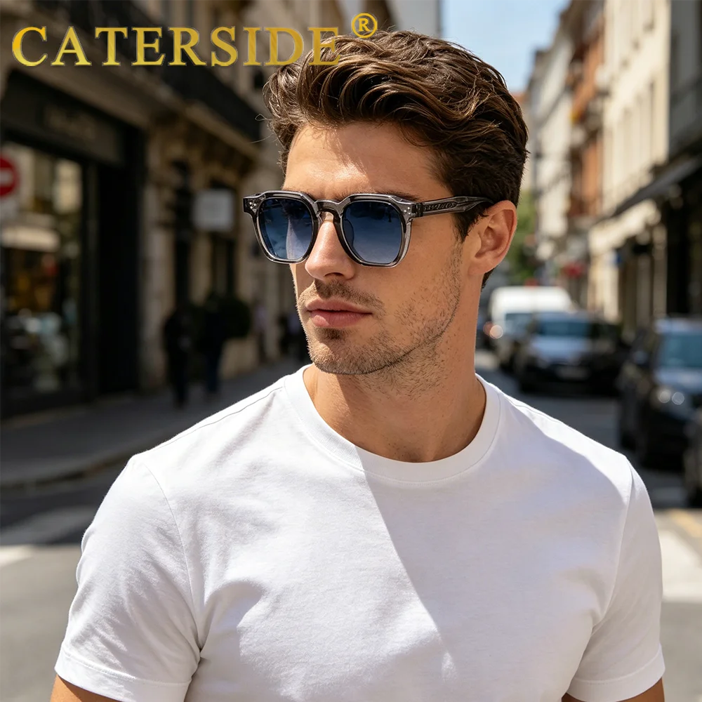 Lunettes de Soleil Caterside Style Punk Petit Cadre Carré UV400 Unisexe – CLEVI Paris