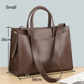 Sac Fourre-Tout Femme Cuir Véritable Bandoulière 2 Tailles – CLEVI Paris