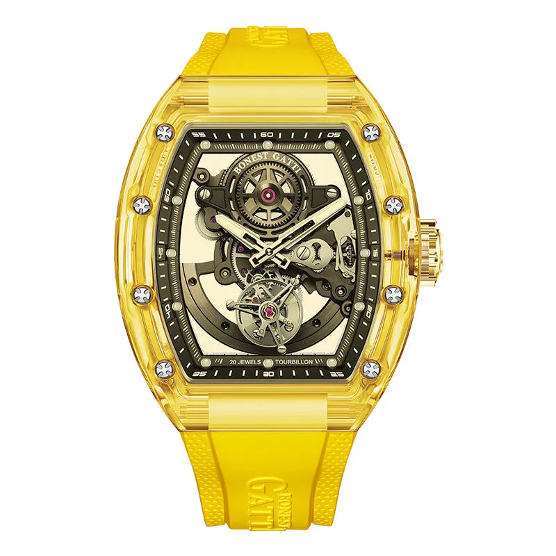 Montre Tourbillon Automatique Homme BONEST GATTI 45mm — CLEVI Paris