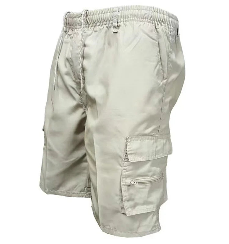 Short Cargo Homme Polyester Léger Poches Multiples – CLEVI Paris