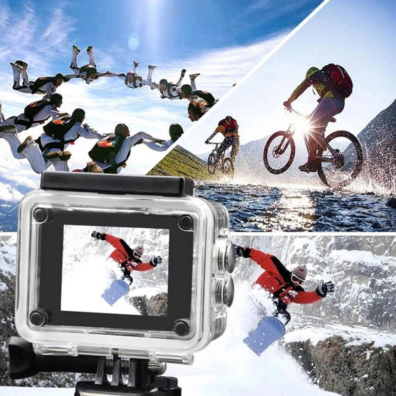 Caméra Sport 4K Étanche 30m UYJY – Grand Angle 170°, Écran Tactile 2", WiFi & Vision Nocturne – CLEVI Paris