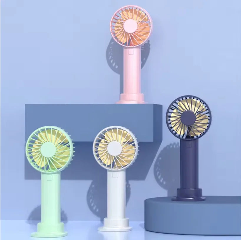 Mini Ventilateur USB Rechargeable avec Support Téléphone — CLEVI Paris