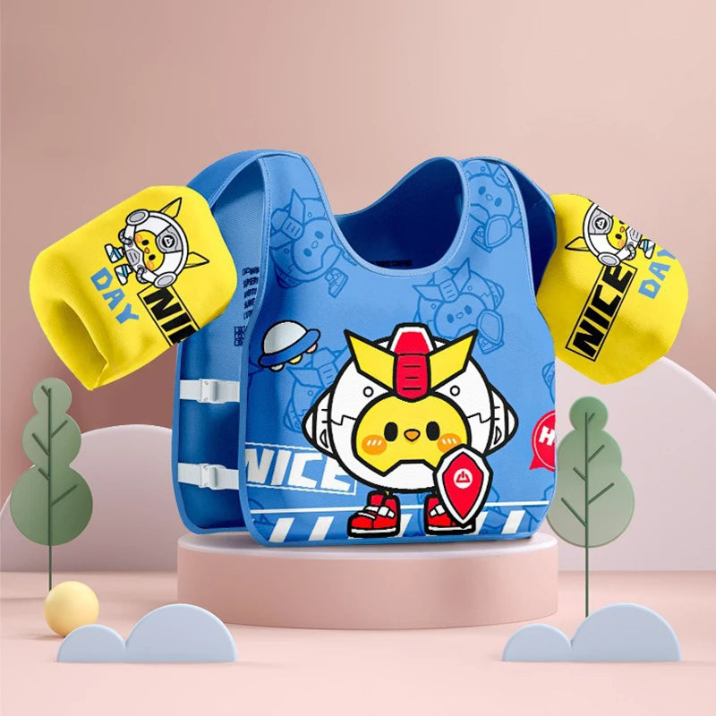 Gilet de Natation Flottant Enfant – Brassards Mousse Sans Gonflage – Apprentissage Natation Dès 6 Ans