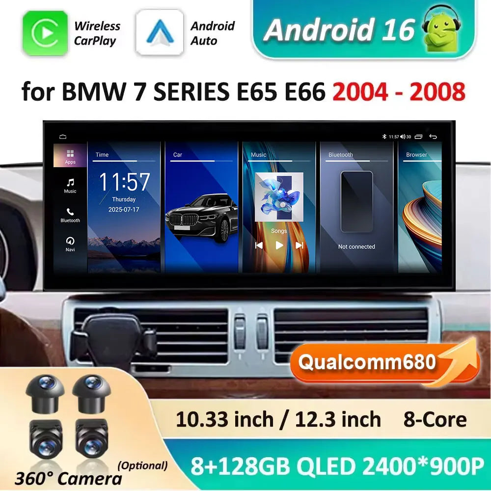 Écran CarPlay BMW Série 7 E65 E66 CCC – CLEVI Paris