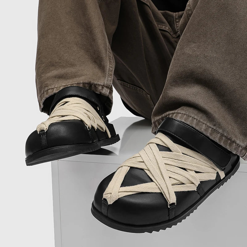 Sandales Homme Cuir Véritable Style Romain Casual – CLEVI Paris