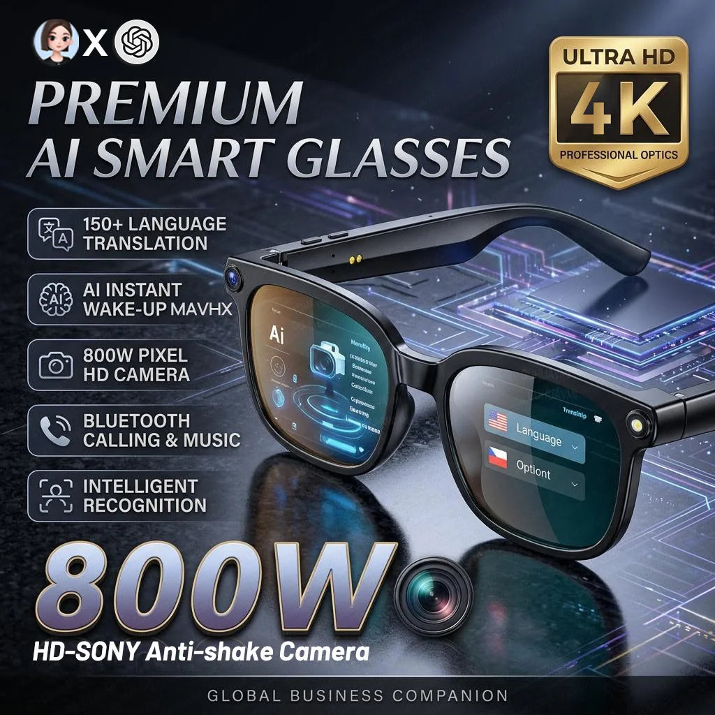 Lunettes connectées M02S caméra 8 MP – CLEVI Paris