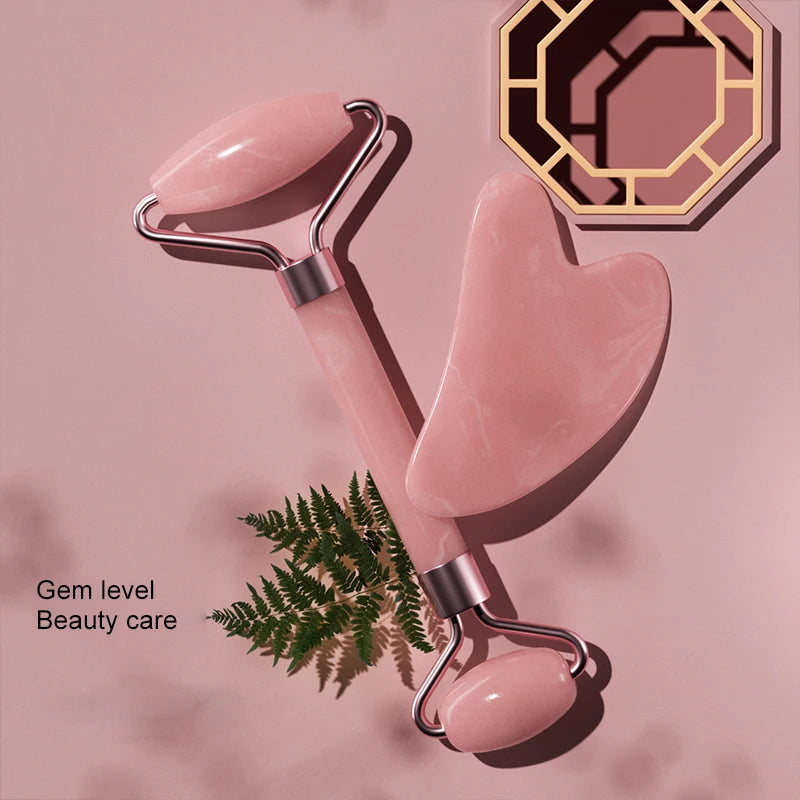 Rouleau Massage Facial en Résine — Visage, Cou & Yeux, Gua Sha Roller, Multi-Coloris | CLEVI Paris