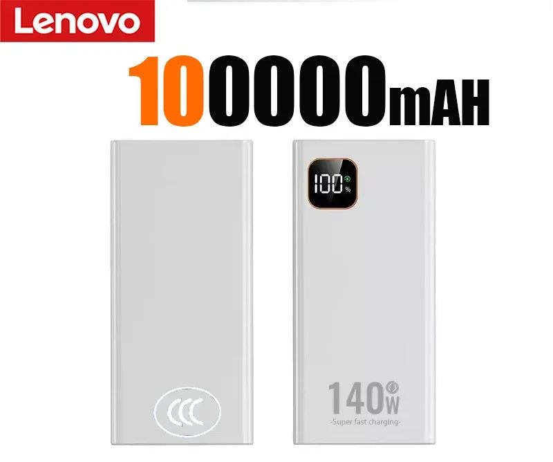 Batterie Externe Lenovo 140W CCC Écran LED 50-200000mAh – CLEVI Paris