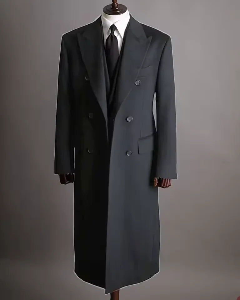 Blazer homme long double boutonnage – CLEVI Paris