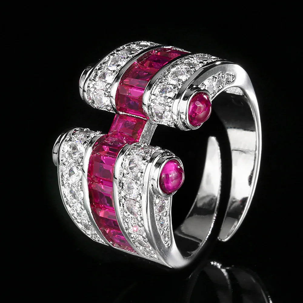 Bague Cocktail Pierres Précieuses Rubis Saphir Émeraude – CLEVI Paris