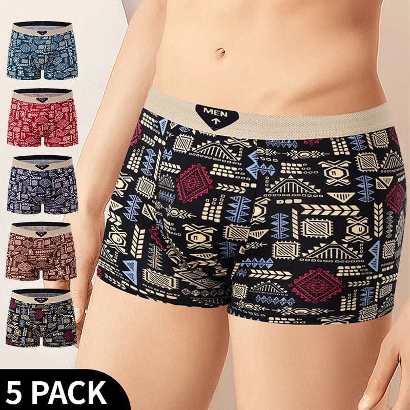 Lot de 4/5 Boxers Homme – Tailles Européennes & Motifs Mode – CLEVI Paris
