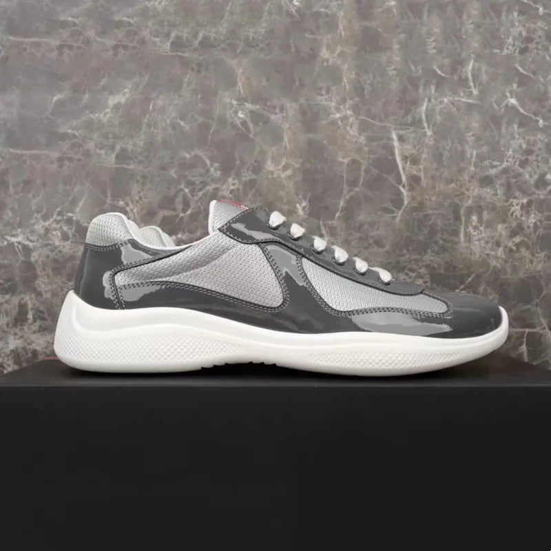 Sneakers Basses en Cuir et Maille Mixte – CLEVI Paris