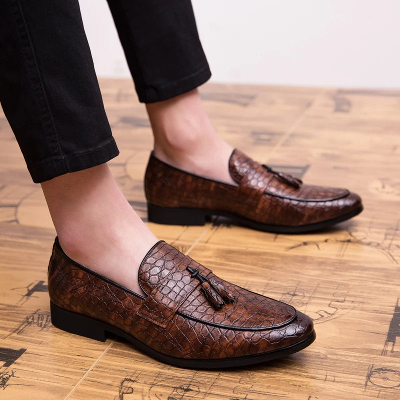 Mocassins homme en microfibre à enfiler – CLEVI Paris
