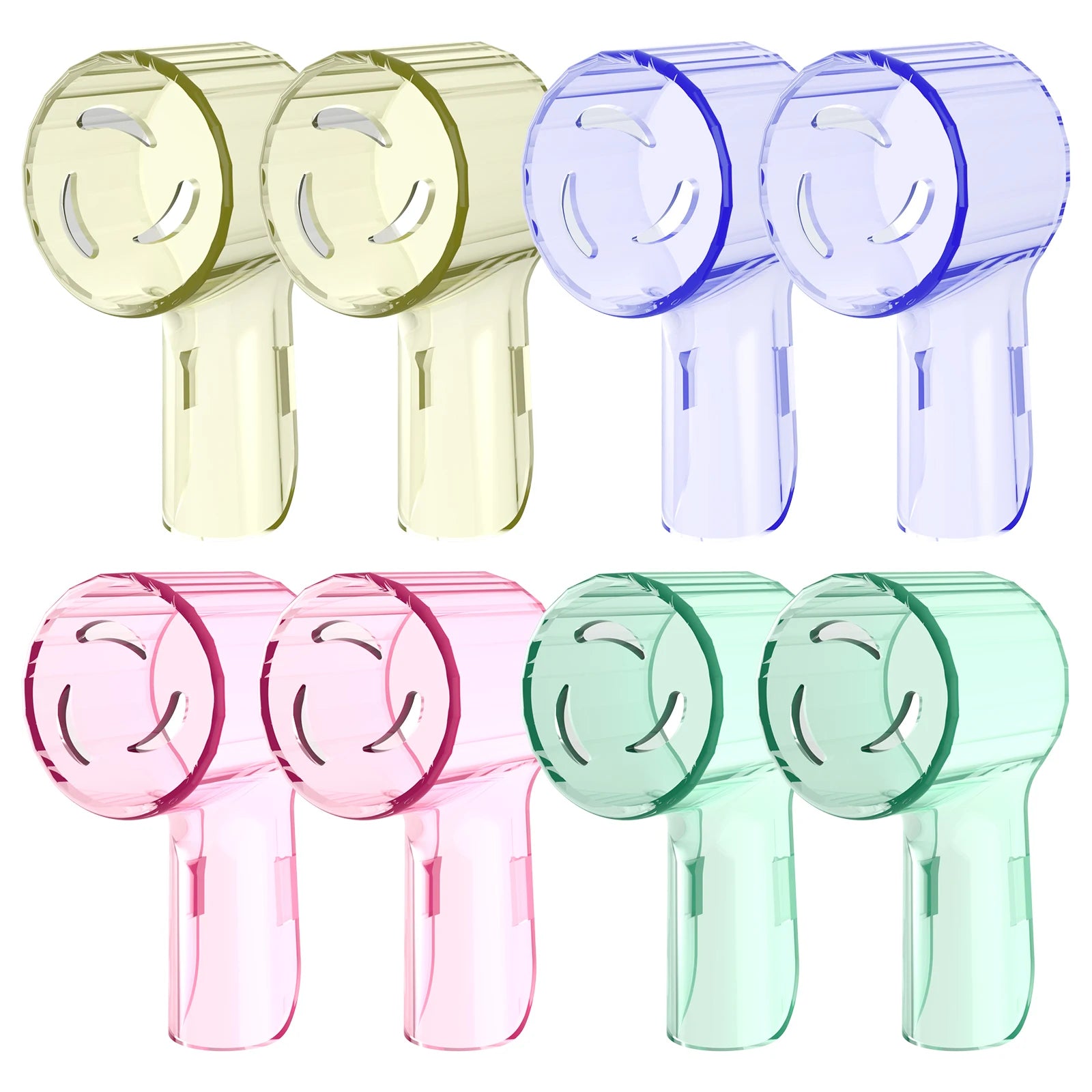 Protège-Têtes Brosse à Dents Électrique Oral-B – Compatible iO Séries &amp; Têtes Rondes Sans BPA Pack 4 ou 8 – CLEVI Paris