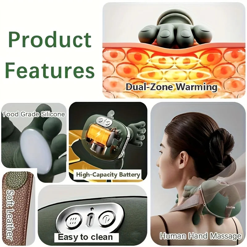 Masseur Nuque & Épaules Électrique Automatique Pression Doigts – CLEVI Paris