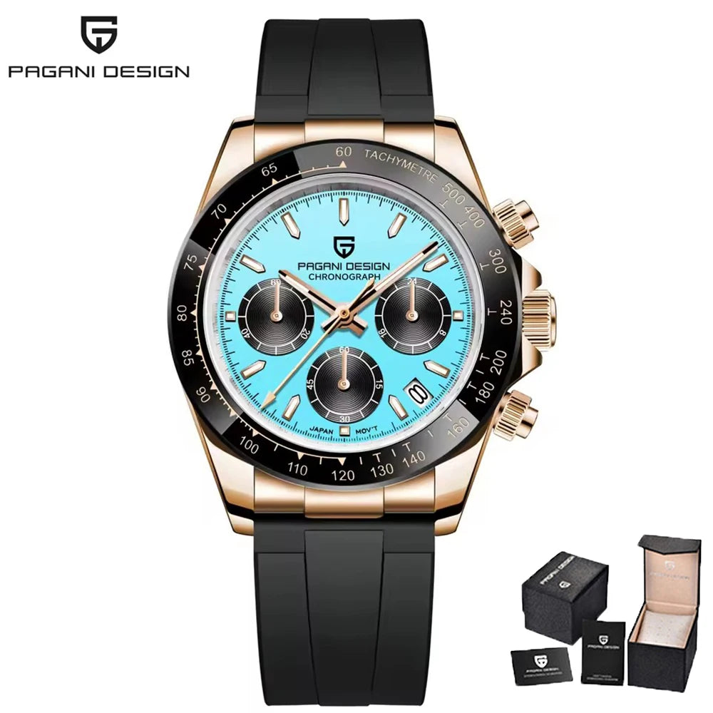 Montre Homme Quartz Chronographe Cadran Météorite Rétro Pagani Design PD-1664 – CLEVI Paris