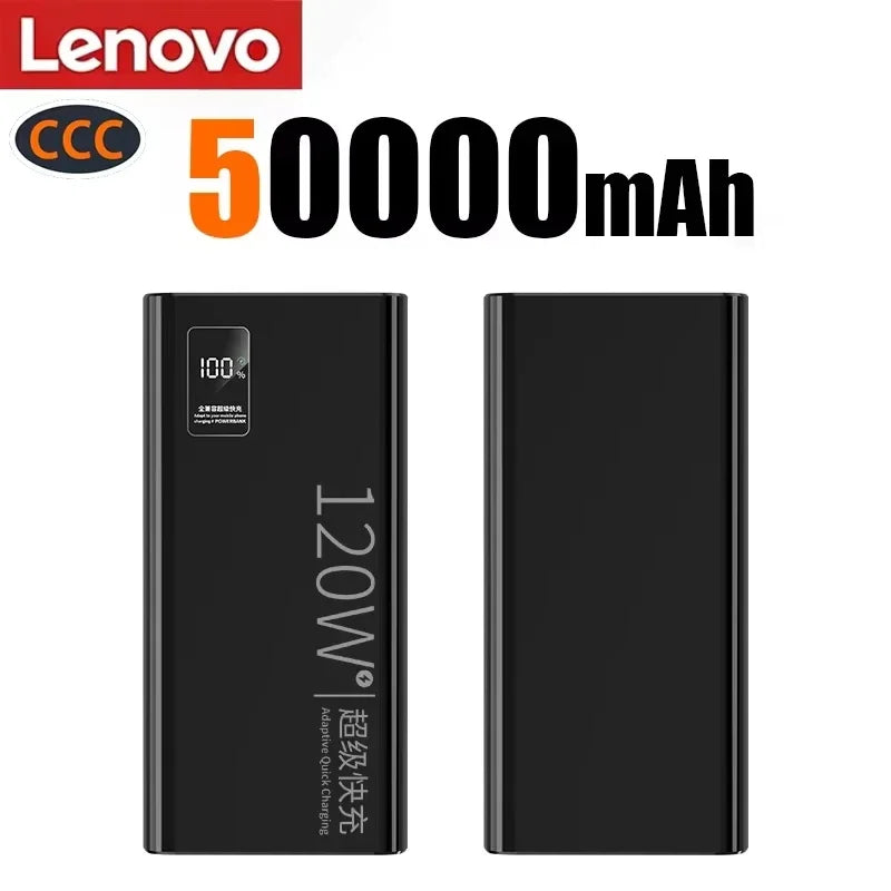 Batterie Externe Lenovo 120W Qi Sans Fil LED 50-200000mAh – CLEVI Paris