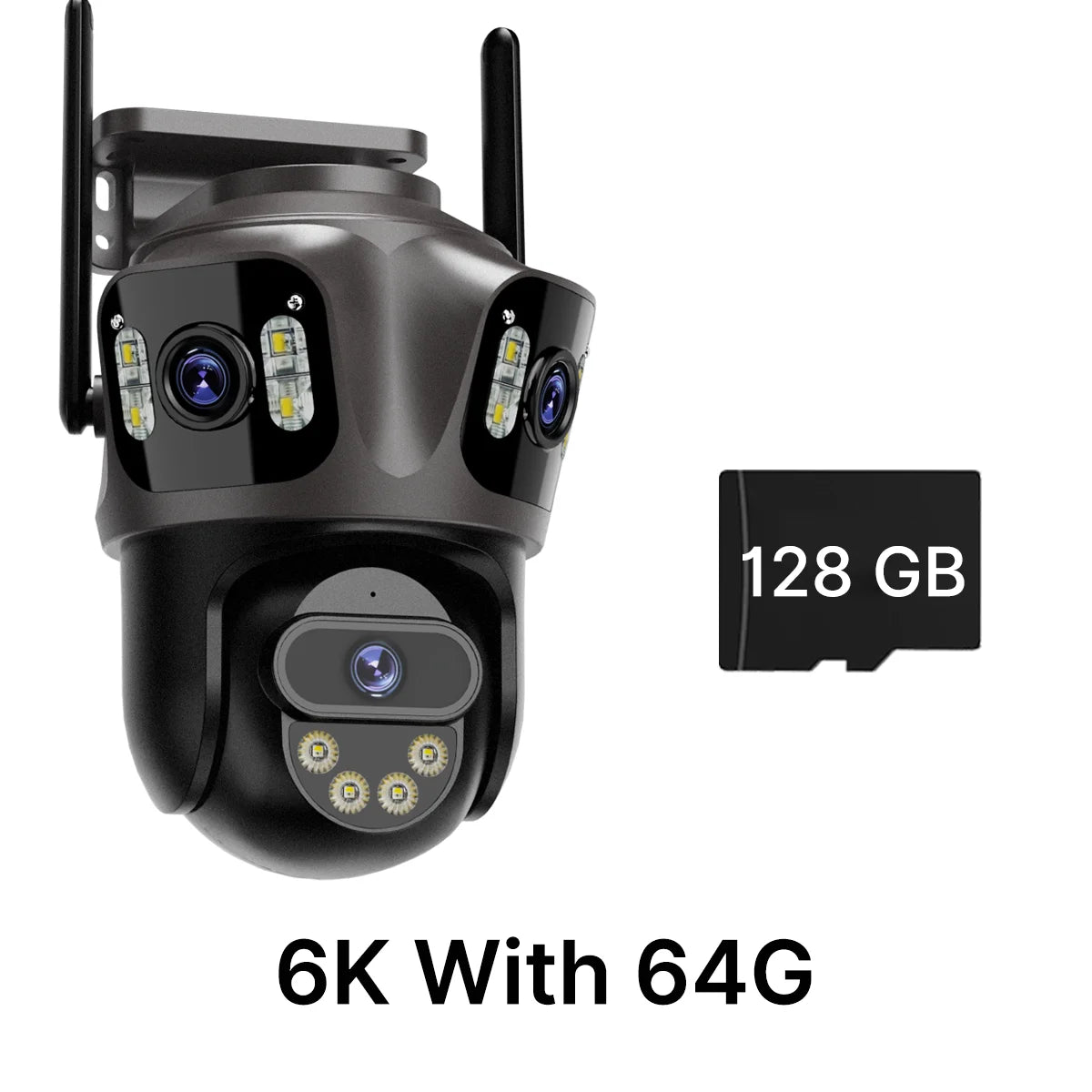 Caméra de Surveillance PTZ WiFi Extérieure 4K/6K – Suivi Auto & Vision Nocturne Couleur – CLEVI Paris