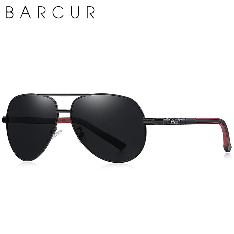 Lunettes de Soleil Aviateur Polarisées HD Homme – Monture Acier Inoxydable Verres TAC Miroir Anti-Reflets UV400 – CLEVI Paris