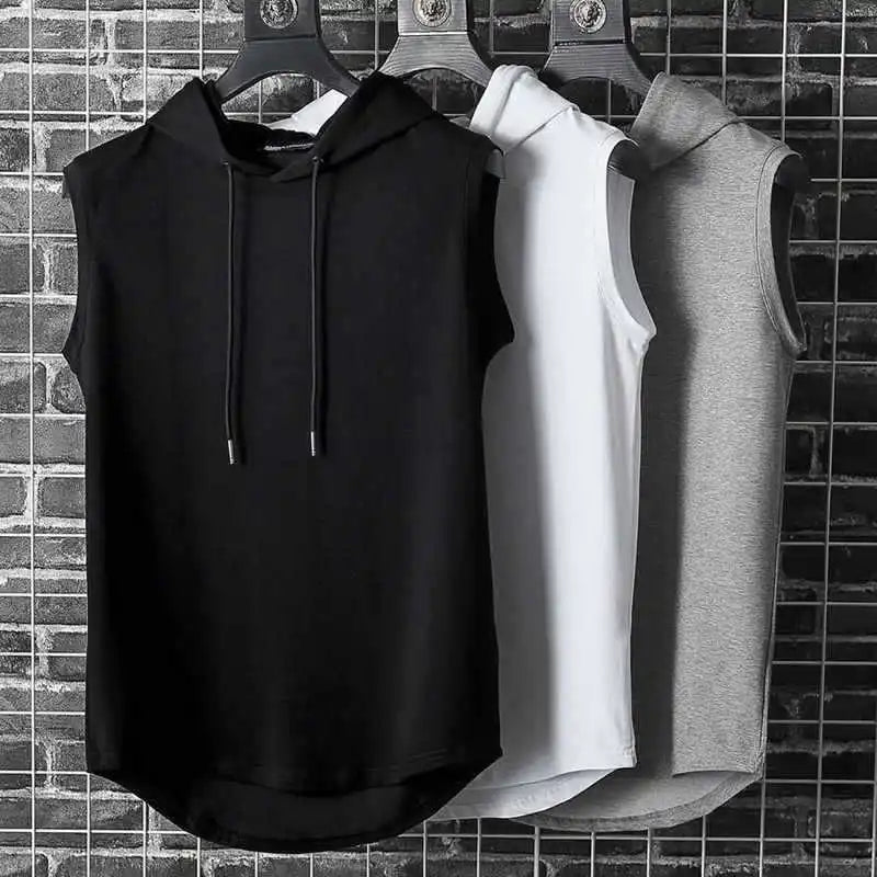 Débardeur Homme à Capuche – Style Hip Hop Streetwear Sans Manches